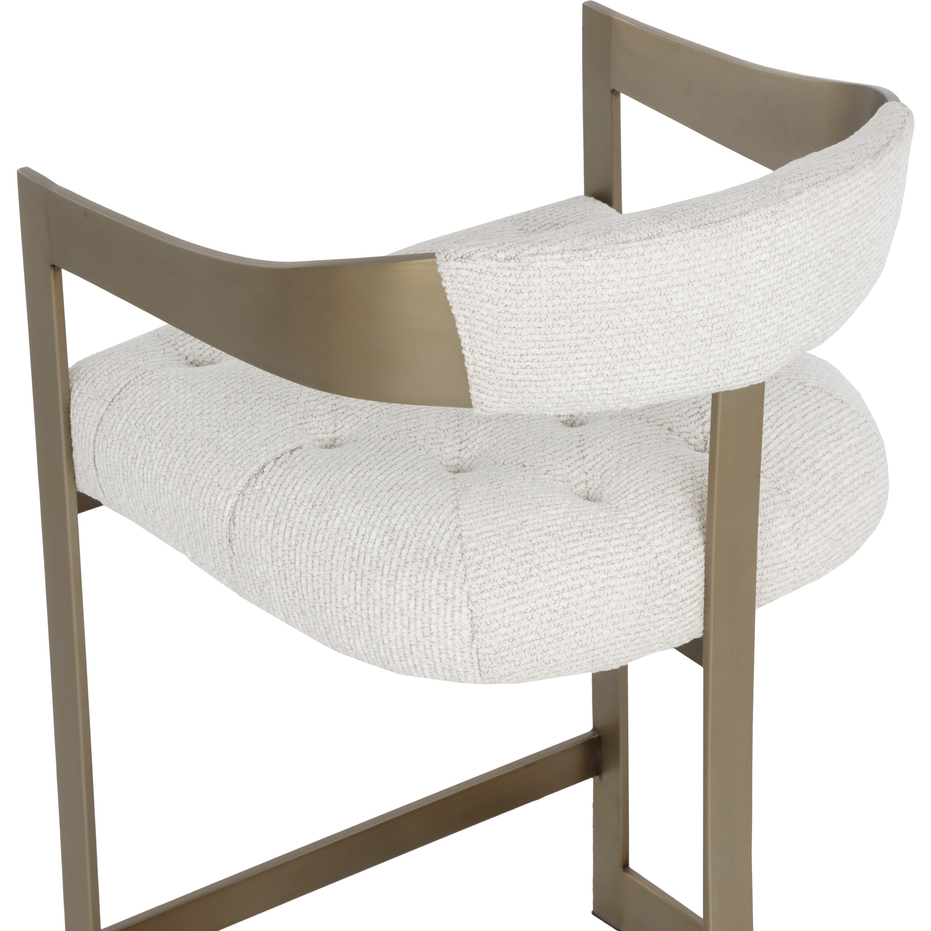 Beaumont 35.25 inch Antique Brass / Rhea Light Barley Counter Stool